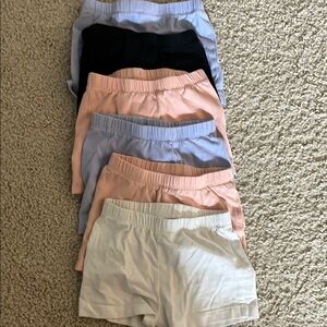Set of 6 2T children place  Shorts in Various Colors